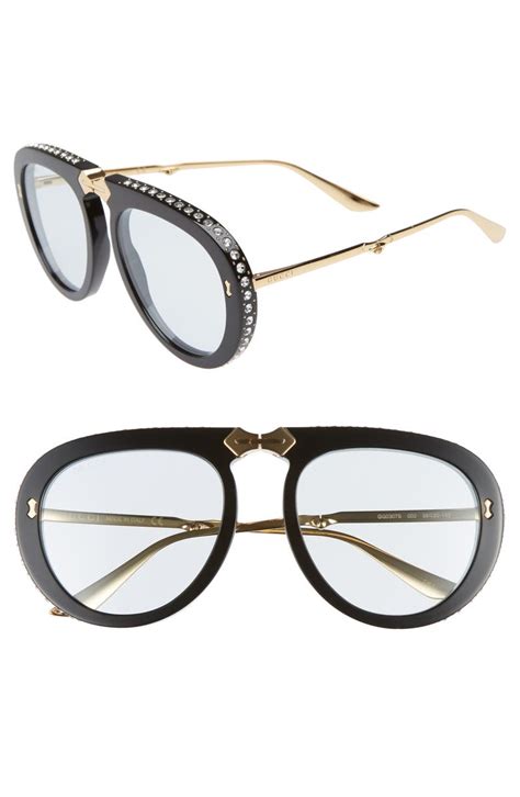 gucci studded aviator sunglasses|gucci aviator sunglasses on sale.